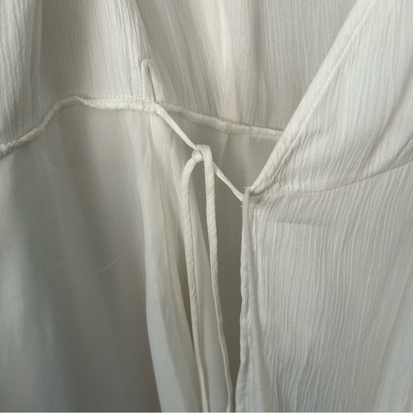 NWT Lulu’s White Harbor Point Flutter-Sleeve Mini Wrap Dress - Picture 5 of 11